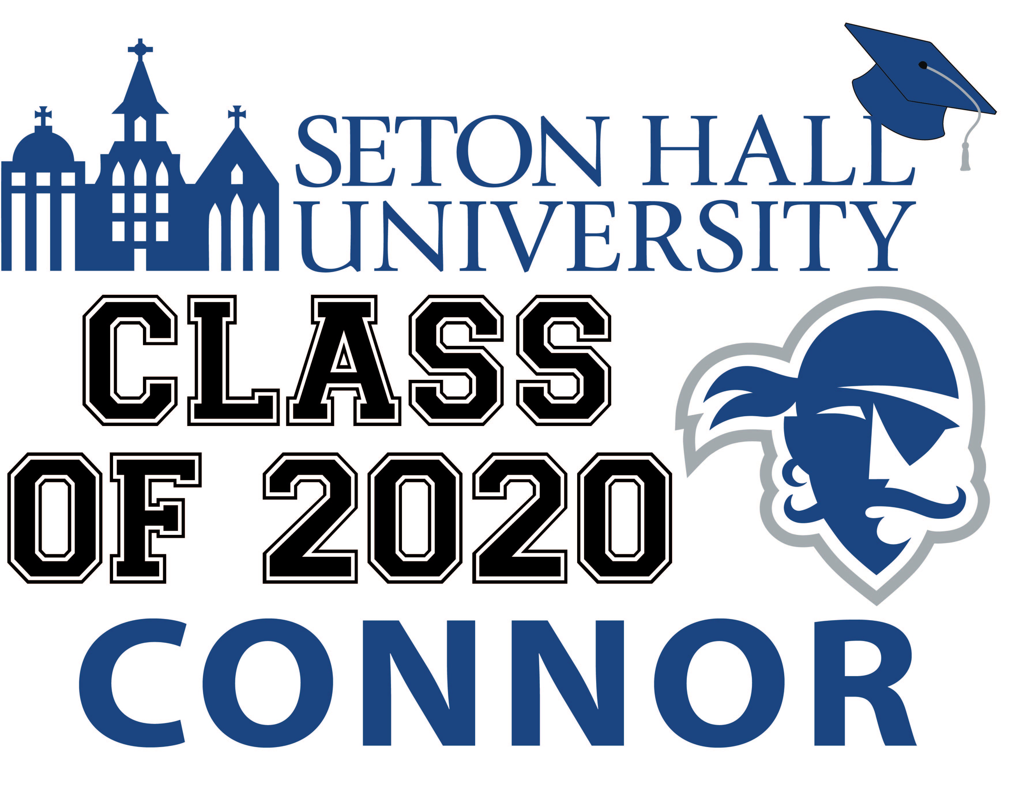 CUSTOM Seton Hall University School Graduation Sign Hero Ground Zero